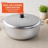 image:imageIMUSA GAU80508 Jumbo Traditional Natural Caldero for Cooking and Serving 18 Quart SilverAluminum Lid