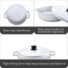 image:imageIMUSA GAU80508 Jumbo Traditional Natural Caldero for Cooking and Serving 18 Quart SilverAluminum Lid