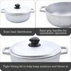 image:imageIMUSA GAU80508 Jumbo Traditional Natural Caldero for Cooking and Serving 18 Quart SilverAluminum Lid