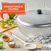 image:imageIMUSA GAU80508 Jumbo Traditional Natural Caldero for Cooking and Serving 18 Quart SilverAluminum Lid