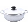 image:imageIMUSA GAU80508 Jumbo Traditional Natural Caldero for Cooking and Serving 18 Quart SilverAluminum Lid