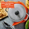 image:imageIMUSA GAU80508 Jumbo Traditional Natural Caldero for Cooking and Serving 18 Quart SilverAluminum Lid