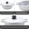 image:imageIMUSA GAU80508 Jumbo Traditional Natural Caldero for Cooking and Serving 18 Quart SilverAluminum Lid