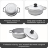 image:imageIMUSA GAU80508 Jumbo Traditional Natural Caldero for Cooking and Serving 18 Quart SilverAluminum Lid