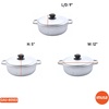 image:imageIMUSA GAU80508 Jumbo Traditional Natural Caldero for Cooking and Serving 18 Quart SilverAluminum Lid