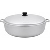 image:imageIMUSA GAU80508 Jumbo Traditional Natural Caldero for Cooking and Serving 18 Quart SilverAluminum Lid