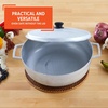 image:imageIMUSA GAU80508 Jumbo Traditional Natural Caldero for Cooking and Serving 18 Quart SilverAluminum Lid
