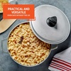 image:imageIMUSA GAU80508 Jumbo Traditional Natural Caldero for Cooking and Serving 18 Quart SilverAluminum Lid