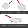 image:imageIMUSA USA 11 Nonstick Marble Interior Comal with SoftTouch Handle Ruby Red