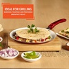 image:imageIMUSA USA 11 Nonstick Marble Interior Comal with SoftTouch Handle Ruby Red