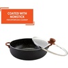 image:imageIMUSA USA Black 44Qt Stone Caldero with Woodlook Handles and Knob 44 Quart69 Quart