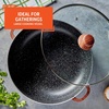 image:imageIMUSA USA Black 44Qt Stone Caldero with Woodlook Handles and Knob 44 Quart9 Quarts