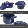 image:imageIMUSA USA Enamel Steamer Pot 16Quart Blue12 Quarts