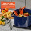 image:imageIMUSA USA Enamel Steamer Pot 16Quart Blue16 Quarts