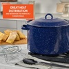 image:imageIMUSA USA Enamel Steamer Pot 16Quart Blue16 Quarts