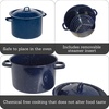 image:imageIMUSA USA Enamel Steamer Pot 16Quart Blue16 Quarts