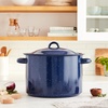 image:imageIMUSA USA Enamel Steamer Pot 16Quart Blue16 Quarts