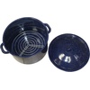 image:imageIMUSA USA Enamel Steamer Pot 16Quart Blue21 Quarts
