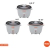 image:imageIMUSA USA GAU00012 Electric NonStick Rice Cooker 5Cup Uncooked 10Cup Cooked White5 Cups Pack of 4