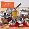 image:imageIMUSA USA Heavy Duty 8Piece Cast Aluminum Cajun Cookware Set Silver13 Piece