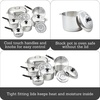 image:imageIMUSA USA Heavy Duty 8Piece Cast Aluminum Cajun Cookware Set Silver13 Piece