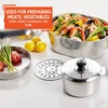 image:imageIMUSA USA Heavy Duty 8Piece Cast Aluminum Cajun Cookware Set Silver13 Piece