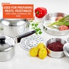 image:imageIMUSA USA Heavy Duty 8Piece Cast Aluminum Cajun Cookware Set Silver8 Piece