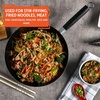image:imageIMUSA USA Inch Red PAN10046 12 Nonstick Carbon Steel Wok HandleBlack