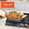image:imageIMUSA USA Inch Red PAN10046 12 Nonstick Carbon Steel Wok HandleDark Wood