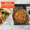 image:imageIMUSA USA Inch Red PAN10046 12 Nonstick Carbon Steel Wok HandleDark Wood