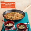 image:imageIMUSA USA Inch Red PAN10046 12 Nonstick Carbon Steel Wok HandleLight Wood
