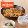 image:imageIMUSA USA Inch Red PAN10046 12 Nonstick Carbon Steel Wok HandleLight Wood
