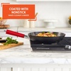image:imageIMUSA USA Inch Red PAN10046 12 Nonstick Carbon Steel Wok HandleRed