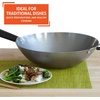 image:imageIMUSA USA Inch Red PAN10046 12 Nonstick Carbon Steel Wok HandleSilver