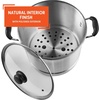 image:imageIMUSA USA MEXICANA410 Aluminum Steamer with Glass Lid 10Quart Silver 10Qt10Qt