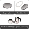image:imageIMUSA USA Replacement GasketFilter for 4 Cup Stainless Steel Stovetop Coffee Maker White