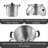 image:imageIMUSA USA Steamer with Glass Lid 20Quart Silver