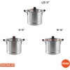 image:imageIMUSA USA Steamer with Glass Lid 20Quart Silver