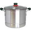 image:imageIMUSA 12 Qt Mexican Aluminum Steamer with Glass Lid amp Green Handles