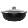 image:imageIMUSA 44 Qt Bistro Cera Aluminum Speckled Black Ceramic Caldero Oven Safe9 Quarts