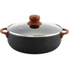 image:imageIMUSA USA Black 44Qt Stone Caldero with Woodlook Handles and Knob 44 Quart44 Quarts