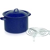image:imageIMUSA USA Enamel Steamer Pot 16Quart Blue21 Quarts
