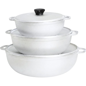 image:imageIMUSA 3 Piece 35 7 amp 11 Qt Aluminum Caldero Set Oven Safe15357 Quarts