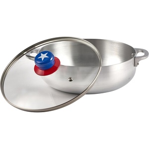 image:imageIMUSA 32 Qt Boricua Polished Aluminum Caldero with Glass LidBoriqua