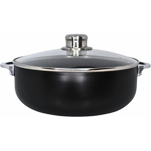 image:imageIMUSA 44 Qt Bistro Cera Aluminum Speckled Black Ceramic Caldero Oven Safe44 Quarts