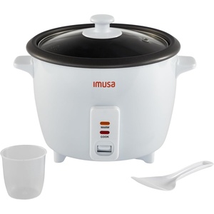 image:imageIMUSA 5 Cup Electric Ceramic Rice Cooker White
