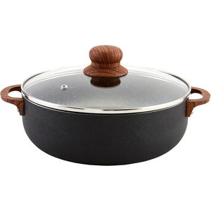 image:imageIMUSA USA Black 44Qt Stone Caldero with Woodlook Handles and Knob 44 Quart9 Quarts