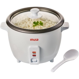 image:imageIMUSA USA GAU00012 Electric NonStick Rice Cooker 5Cup Uncooked 10Cup Cooked White5 Cups