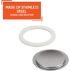 image:imageIMUSA 6 Cup Muse Stainless Steel Coffee Maker Gasket amp Filter Set6 Cup
