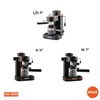 image:imageIMUSA 4 Cup Electric Espresso Cappuccino Coffee Maker BlackClassic